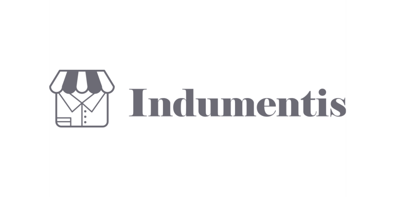 Logo for "Indumentis" featuring a box and shirt icon in a minimalist design.